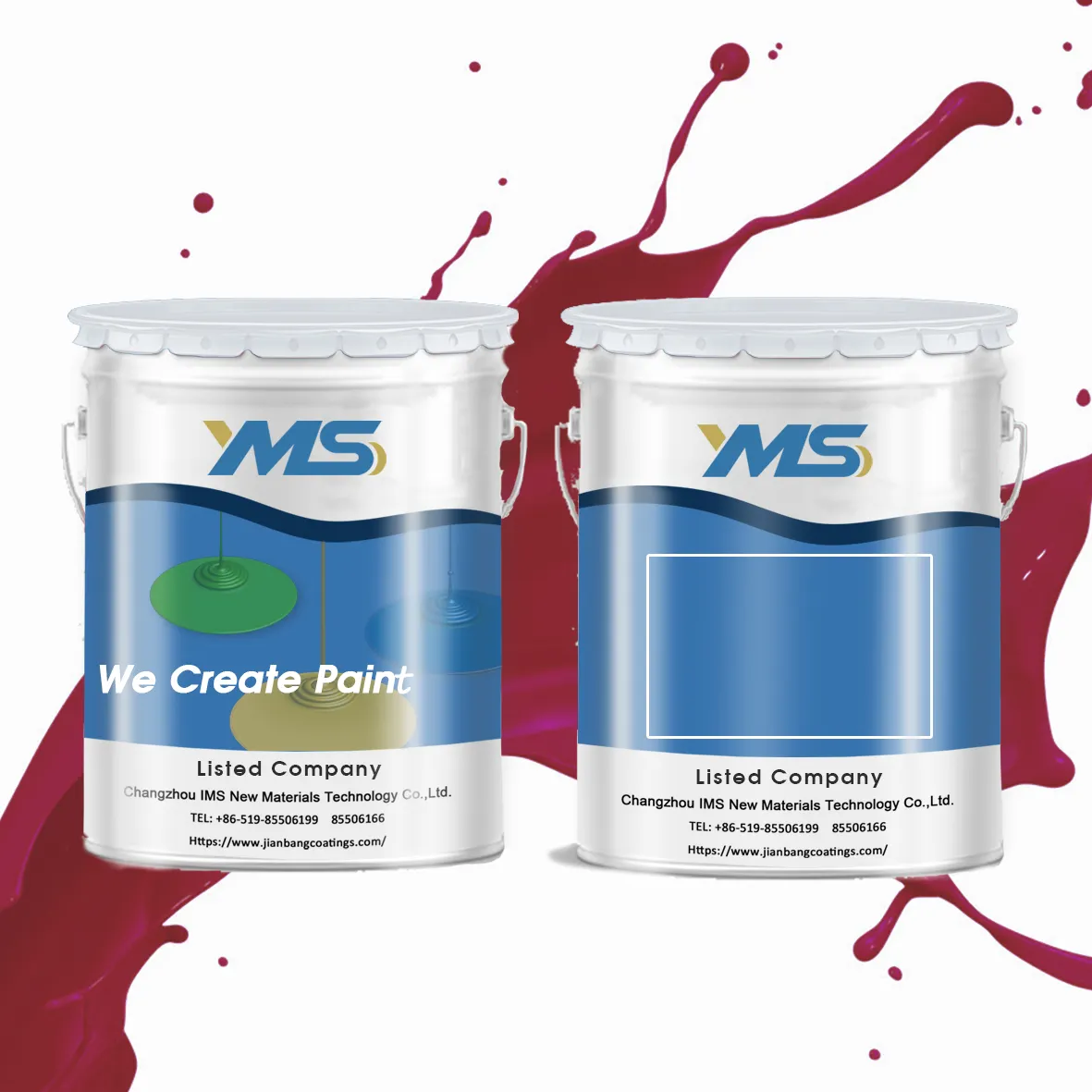 Free sample YIMS Alkyd Mica Ferric Oxide Paint for metal protection interior wall decoration decorative paint roller