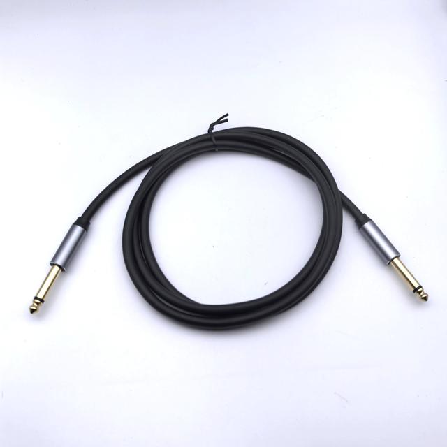 6.35 Mono 6.35 Mono Audio Cable 1m/2m Pure Copper Aluminum for Home Theater Projector Assembly Cable Speaker DMX Cannon MIC AUX