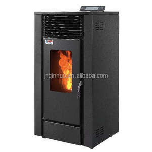 Estufa <span class=keywords><strong>de</strong></span> Leña <span class=keywords><strong>de</strong></span> <span class=keywords><strong>Pellets</strong></span> Independiente para Calefacción Interior, Chimenea Eléctrica, Estufa <span class=keywords><strong>de</strong></span> Acero Laminado en Frío, 19.5KW, Tanque <span class=keywords><strong>de</strong></span> Combustible <span class=keywords><strong>de</strong></span> 20Kg - Product Image 1