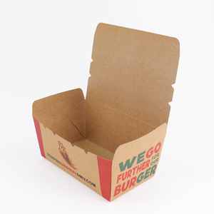 Kemasan Makanan Cepat Saji Ramah Lingkungan yang Dapat Didaur Ulang, Kotak <span class=keywords><strong>Burger</strong></span> Take Away dengan Laminasi Matt, Struktur Kuat, Warna Sesuai Pesanan untuk Sushi dan Kentang Goreng - Product Image 5