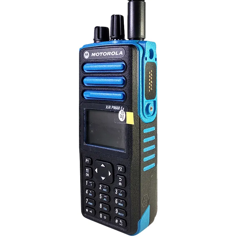 Walkie talkie portátil motorola xir p8668ex, walkie-talkie à prova de explosão, rádio aviador com dois sentidos ip67