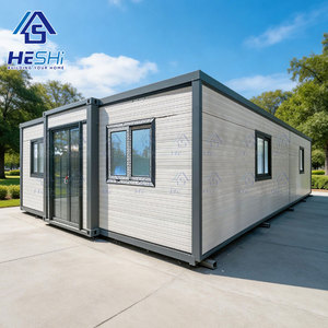 บ้านสำเร็จรูปทรงสี่เหลี่ยมผืนผ้า HESHi สำหรับสำนักงาน ขนาด 20 ฟุต 40 ฟุต แบบขยายได้ บ้านเคลื่อนที่ - Product Image 1