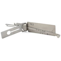 Lishi TE2 2-en-1 : Décodeur de serrures et kit d'outils de serrurier pour réparation automobile, ensemble de clés vierges universelles pour déverrouillage de véhicules et de portes résidentielles