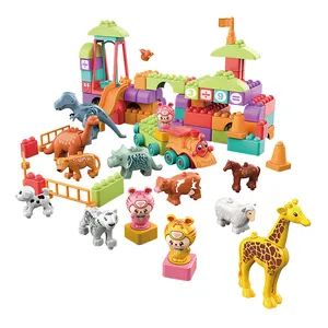 Blocs de construction d'animaux en gros, jouets éducatifs diy, ensembles de blocs de construction