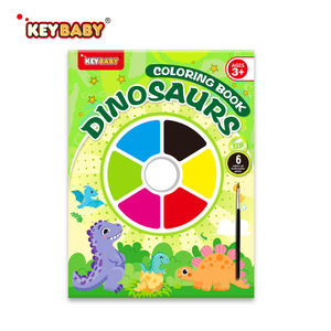 KEYBABY - Kit de Pintura <span class=keywords><strong>para</strong></span> Niños al por Mayor, Libro <span class=keywords><strong>para</strong></span> <span class=keywords><strong>Colorear</strong></span> con Agua, 6 Temas: Espacio, Dinosaurios, <span class=keywords><strong>Animales</strong></span>, Paleta de Pinturas y Agua - Product Image 1