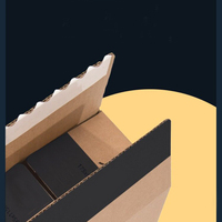Boîte en carton ondulé avec fermeture éclair auto-déchirable, matériaux recyclés, laminée UV, résistante à l'humidité, carton d'expédition personnalisé pour l'emballage des produits