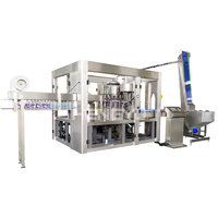 Ligne de machines automatiques de lavage, remplissage, bouchage, étiquetage et emballage de bouteilles PET pour boissons, prix usine, fabricant et fournisseur chinois