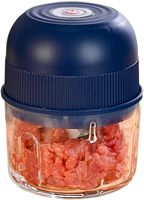Perajang bawang putih elektrik Mini portabel, Blender perajang sayuran ke sayuran tanpa kabel prosesor makanan untuk jahe cabai buah