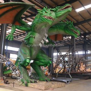 Outdoor Customizable Animatronic <b>Large</b> Three Headed Dragon Top - Notch Craft Ideal for Amusement Parks - Product Image 5