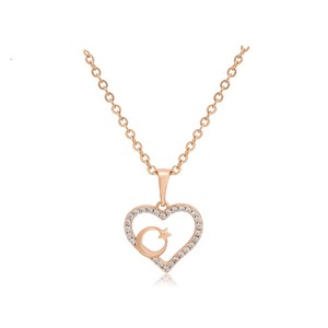 Xuping-Collar chapado en oro de 18k con forma de corazón, joyería romántica, diseño elegante, novedad, A00908612 - Product Image 1