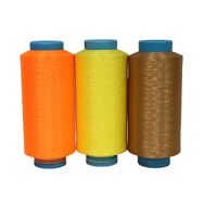 Fil de polyester DTY blanchi respectueux de l'environnement 150D