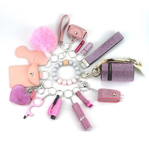 Kit de défense personnel DIY gratuit : porte-clés, outils, fournitures, alarme, bracelet de défense en alliage pour femmes - Product Image 3