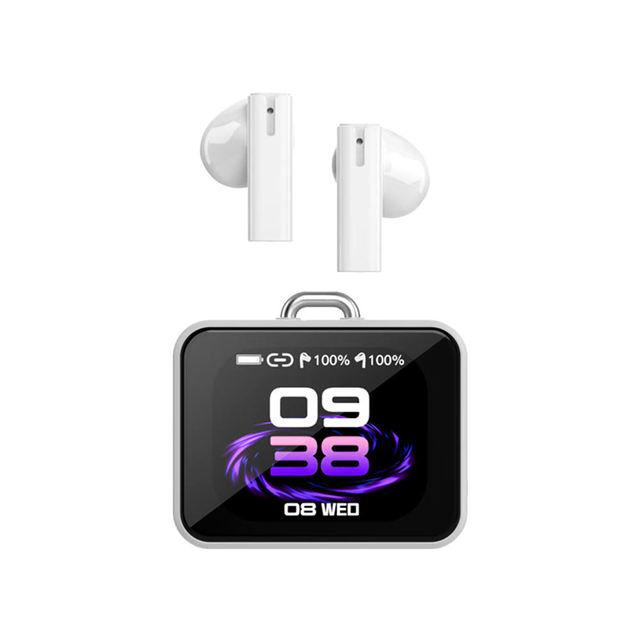 Smart Touch Screen Bluetooth 6.0 TWS Earbuds Color Display Wireless Earphones Long Battery HiFi Stereo Headphones