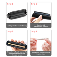 Machine à rouler les cigarettes en plastique écologique en gros, vente chaude, 78 mm, 110 mm, machine à rouler manuelle en plastique