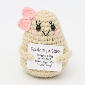 Ganchillo energía positiva adorables animales y plantas diseños apoyo emocional <span class=keywords><strong>Amigurumi</strong></span> ganchillo juguetes hechos a mano - Product Image 4