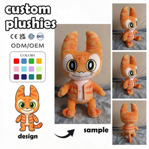 Fabricant de jouets en peluche personnalisés, mini-figurine en peluche Alien aux yeux en spirale, décorations de fête d'Halloween, porte-clés <span class=keywords><strong>poupée</strong></span> en vinyle personnalisé - Product Image 2