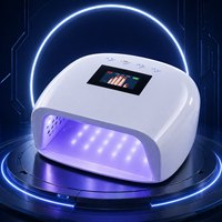 Lampe à ongles UV LED sans fil AI Smart 96W, rechargeable, portable, professionnelle, en plastique, séchage rapide du vernis gel, pour salon et usage domestique, manucure