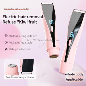 Maquinilla de Afeitar Eléctrica Inalámbrica Portátil para Mujer, Cabezal Doble, Resistente al Agua, Depilación sin Dolor en Húmedo y Seco, para el Cuidado Corporal Completo - Product Image 5