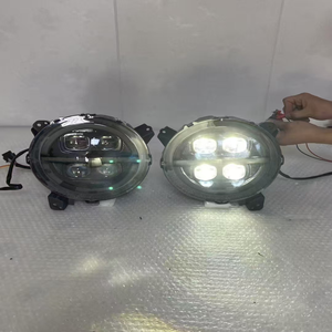 רכב אביזרים פנס פנס ראש 9 ס "מ הוביל ארבעה עדשות מנורת ג 'יפ ג' יפ - Product Image 5