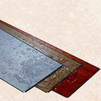 Revêtement de sol auto-adhésif SPC de qualité supérieure de 5mm Revêtement de sol en vinyle Chevron