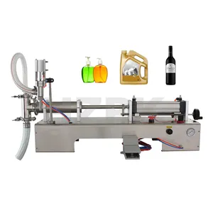 HZPK Alcohol Oil Bottle Semi Automatic Liquid Pneumatic Piston Filling Machine Fillers