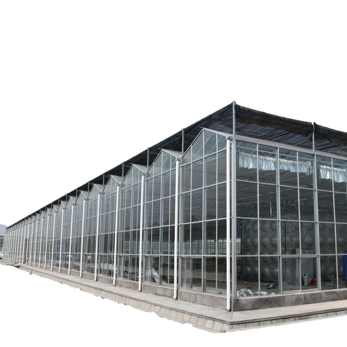 Serra di vetro tridimensionale, coltivazione di ortaggi intelligenti di fascia alta, serra di coltivazione fuori suolo