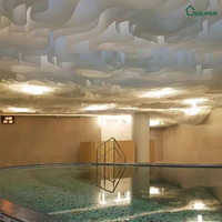 Plafond décoratif de moulage fait sur commande formé étanche à l'humidité de centre commercial de salle de bal d'hôtel simple moderne Offre Spéciale