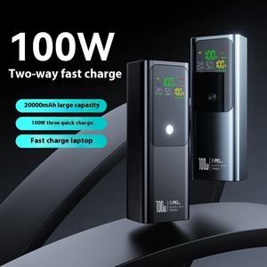 Banco de Energía de Carga Rápida de 100W y 20000mAh, Batería Externa de Aluminio para Portátil, Ideal para Viajes de Negocios - Product Image 2