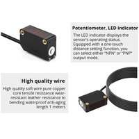 Capteur photoélectrique laser infrarouge longue portée à suppression de fond BGS, portée 2m