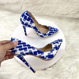 Zapatos de Mujer con Tacón de 12 cm, Punta Puntiaguda, para Vestir, Citas, Fiestas, Moda, Sexy, Sandalias de 10 cm y 8 cm, Tallas Grandes hasta 46, Tacones Altos - Product Image 1