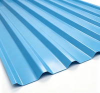 Lámina de Techo Trapezoidal de PVC ASA, Suministro Directo de Fábrica, Anti-Decoloración, Ligera, Teja de Techo Corrugada de UPVC