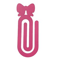 Marque-page créatif en forme de trombone pour carnet, porte-cartes, fournitures scolaires, motif uni et mignon