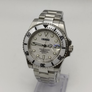 Montres-bracelets automatiques mécaniques pour hommes SEILOCE NH35, saphir lumineux, résistantes à l'eau jusqu'à 50 m, montre simple et décontractée - Product Image 2