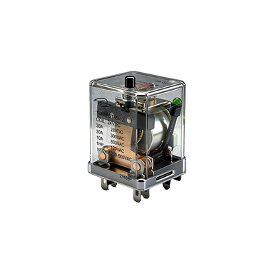 30A Industrial Relay 300VAC 1X 1Y 4pin 1Z 6 Pin Plug in PCB Terminal Ag Alloy for Power System and Control Cabinet Automation