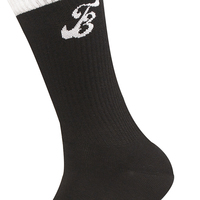 Chaussettes de sport en coton, Logo personnalisé, broderie Jacquard, pour homme, nouvelle mode