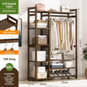 Tendedero <span class=keywords><strong>de</strong></span> Ropa Moderno y Sencillo <span class=keywords><strong>de</strong></span> <span class=keywords><strong>Madera</strong></span> Maciza, Ahorra Espacio, con Almacenamiento para Abrigos y Sombreros, para Dormitorio, Muebles para el Hogar - Product Image 6