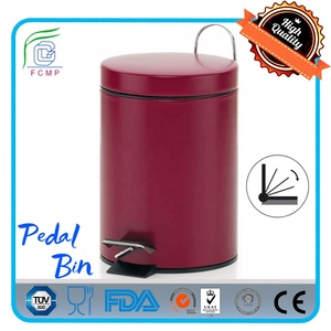 Cestino a Pedale Silenzioso da 6 Litri per Arredamento Casa, Colore <span class=keywords><strong>Giallo</strong></span> Brillante, con Chiusura Ammortizzata - Product Image 4