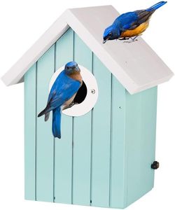 <span class=keywords><strong>Casa</strong></span> de pájaros de madera de cedro Art <span class=keywords><strong>Deco</strong></span> para exterior, jardín colorido, <span class=keywords><strong>casa</strong></span> decorativa de madera Bluebird - Product Image 5