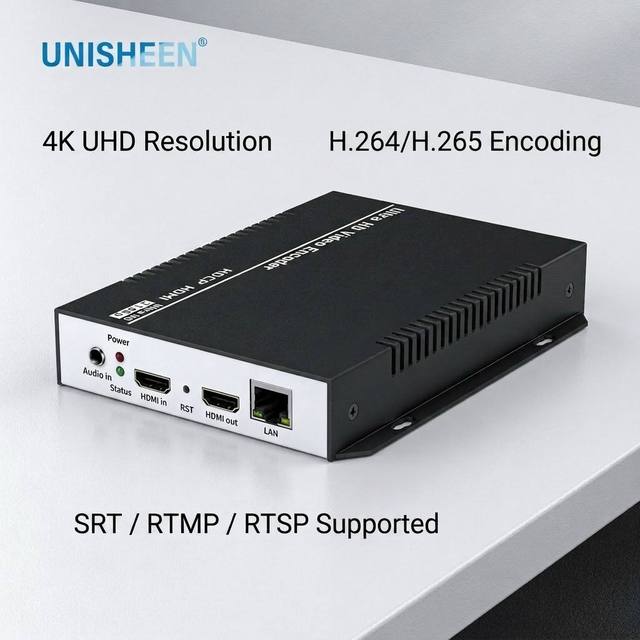Unisheen BM1660H-Pro H.265 4K 2160P30 Ultra HD HDMI Video Encoder With HDMI Loopout for YouTube Facebook Live Streaming