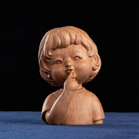 Statue effet bois décoration maison personnalisée artisanat en bois