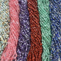 Vente en gros de pierres précieuses colorées irrégulières naturelles, gravier, copeaux de cristal, trous, perles en vrac pour la fabrication de bijoux, autres métiers du cristal