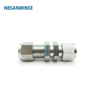 Conector Recto de Compresión de Acero Inoxidable Tipo 316 NBSANMINSE BU, Conexión a Placa, Alta Presión 3000PSI, para Plomería de Agua - Product Image 3