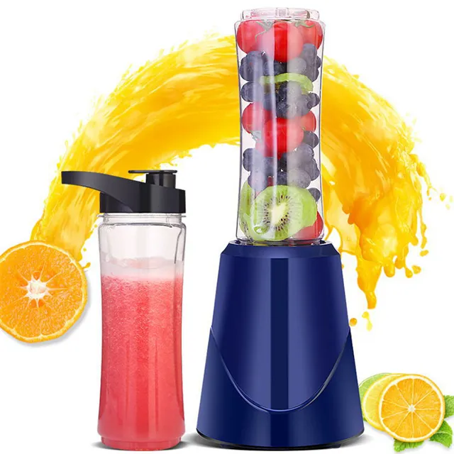 Huishoudelijke Multifunctionele Usb Oplaadbare Ijs Smoothie Oranje Vers Fruit Sap Afzuigkap Blender Elektrische Slow Juicer