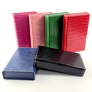 Jeu de cartes de dominos double 6 colorées, coffret en cuir de type <span class=keywords><strong>livre</strong></span>, logo personnalisé, jeu de société portable et durable - Product Image 5
