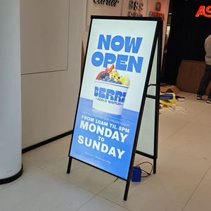 Exhibidor de <span class=keywords><strong>Carteles</strong></span> con Caja de Luz LED Luminosa, Soporte de Marco de Caja de Luz LED de Doble Cara, Paneles Publicitarios para Exteriores - Product Image 2