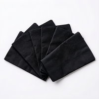 Serviettes en papier jetables épaisses de qualité supérieure pour réceptions de mariage, fêtes d'anniversaire, hôtels, serviettes de table noires pour bars, mariages et événements.