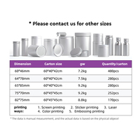 30g 50g 80g 100g Aluminium-Verpackungsdosen für Pulver Metallverpackungsdosen Behälter für Kaffeepulver