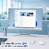 Ordinateur de bureau tout-en-un OEM 23,8 pouces IPS LCD AIO Monoblock PC Intel Core I5 16 Go DDR4 512 Go SSD Windows 10 pour usage professionnel