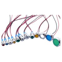 Indicateurs LED Clignotants Rouges et Verts 12V, Petits et Ronds, à Montage sur PCB, Programmables pour Tableaux de Commande et Segments de Phase