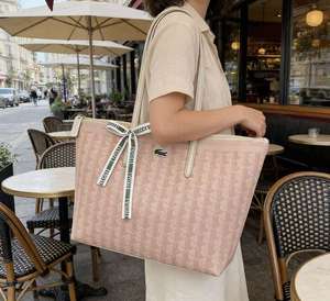 Bolso de Mano de Mujer de Moda, Estilo Francés, Lujo Ligero, <span class=keywords><strong>Vintage</strong></span>, Rayado, con Cierre de Cremallera, de Cuero PU - Product Image 4